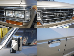 ランクル６０ＦＪ６２Ｇ　ゴールド　角目　ロールーフ