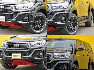 ハイラックス新車　ＡＲＢキャノピー　ブラック　ブラックラリー