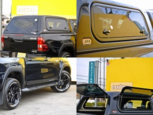 ハイラックス新車　ＡＲＢキャノピー　ブラック　ブラックラリー