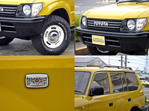 ランクルプラドブラック　丸目フェイス　ＴＯＹＯＴＡ文字グリル