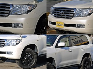 ランクル２００パールホワイト　ベージュレザー　ＡＸ－Ｇ
