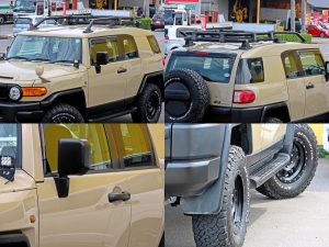 ＦＪクルーザーベージュ　リフトアップ　トレイル仕様