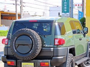 ＦＪクルーザーアーミーグリーン　リフトアップ　トレイル仕様カスタム」