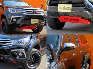 ハイラックスブラック　ＴＲＤキャノピー　オーバーフェンダー