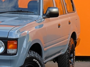 ランクル８０丸目フェイス　セメントグレー　ペンドルトンコラボシートカバー