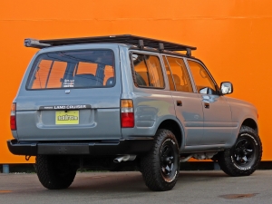 ランクル８０丸目フェイス　セメントグレー　ペンドルトンコラボシートカバー