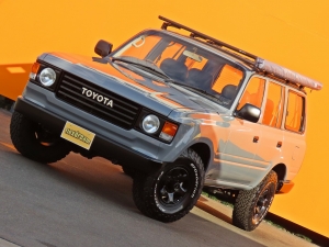 ランクル８０丸目フェイス　セメントグレー　ペンドルトンコラボシートカバー