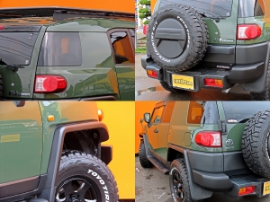 ＦＪクルーザーアーミーグリーン　トレイル仕様カスタム　ルーフパネル同色