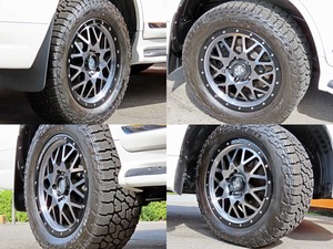 ランクル２００フルエアロ　パールホワイト　後期ＺＸ純正アルミセット