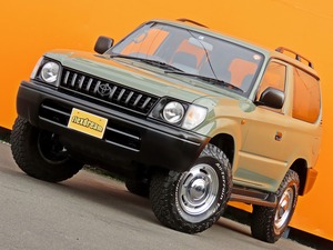 ランクルプラドショートボディー　丸目フェイス　縦スリッドグリル