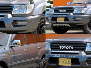 ランクル１００ペンドルトンシートカバー　ＴＯＹＯＴＡロゴグリル