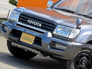ランクル１００ペンドルトンシートカバー　ＴＯＹＯＴＡロゴグリル