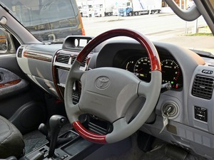 ランクルプラド丸目フェイス　ベージュ　デニムシートカバー