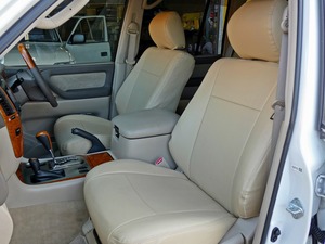 ランクル１００パールホワイト　フルエアロ　２２インチアルミ