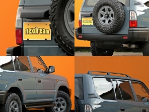 ランクルプラドクラシックコンプリート　丸目フェイス　ＴＯＹＯＴＡロゴグリル