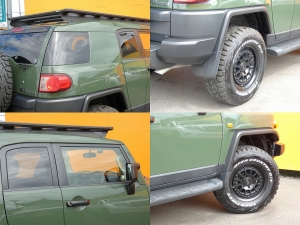 ＦＪクルーザーアーミーグリーン　４ｘ４ＡＲＢルーフラック