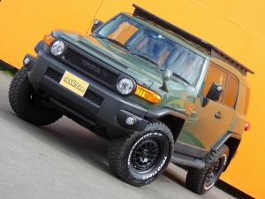 ＦＪクルーザーアーミーグリーン　４ｘ４ＡＲＢルーフラック