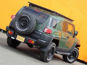 ＦＪクルーザーアーミーグリーン　４ｘ４ＡＲＢルーフラック