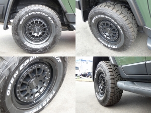 ＦＪクルーザーアーミーグリーン　４ｘ４ＡＲＢルーフラック