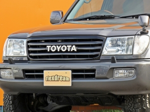 ランクル１００グレー　リフトアップ　ＴＯＹＯＴＡロゴグリル