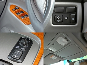 ランクル１００グレー　リフトアップ　ＴＯＹＯＴＡロゴグリル