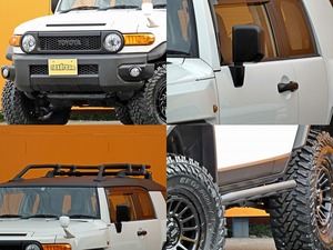 ＦＪクルーザーホワイト　リフトアップ　カスタム　アウトドア　キャンプ