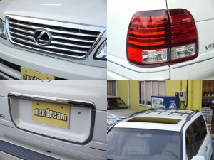 レクサスＬＸ 実走行CARFAX確認済み！アシャンティー24インチアルミホイール
