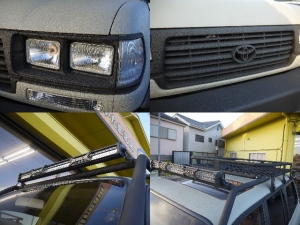 ランクル８０LINE-X　リフトアップ　ペンドルトン