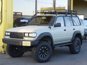 ランクル８０LINE-X　リフトアップ　ペンドルトン