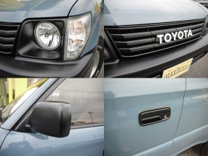 ランクルプラド丸目換装　TOYOTAロゴグリル