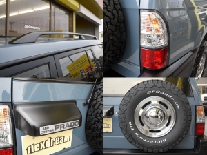 ランクルプラド丸目換装　TOYOTAロゴグリル