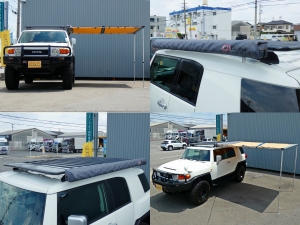 ＦＪクルーザーホワイト　リフトアップ　アウトドア　キャンプ