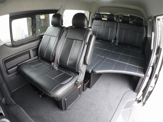 ハイエース200系パーツ新車コンプリートワゴンGL用 FD-BOXベッドキット
