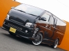 ハイエースバンフルカスタム　ベッド　ＨＤＤナビ　フリップダウン　エアロ