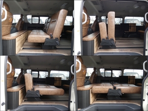 ハイエースワゴン新車コンプリート ライトキャンピングカーFD-BOX2 車中泊出来る街乗り仕様車