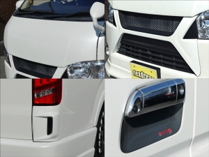 ハイエースバン4型S-GLフルエアロカスタム済み中古車両