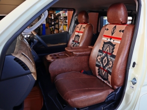 ハイエースバンアウトドア　キャンプ　車中泊　バンライフ　１BOX　ベッド　キャンピングカー