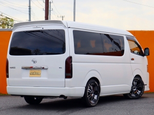 ハイエースワゴンアウトドア　キャンプ　車中泊　バンライフ　１BOX　ベッド　キャンピングカー