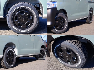 タウンエースアウトドア　キャンプ　車中泊　バンライフ　１BOX　ベッド　キャンピングカー
