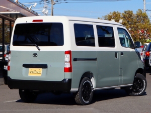 タウンエースアウトドア　キャンプ　車中泊　バンライフ　１BOX　ベッド　キャンピングカー