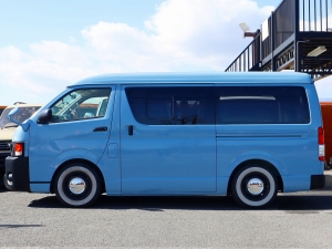 ハイエースバンアウトドア　キャンプ　車中泊　バンライフ　１BOX　ベッド　キャンピングカー
