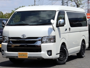 ハイエースバンアウトドア　キャンプ　車中泊　バンライフ　１BOX　ベッド　キャンピングカー