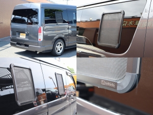 ハイエースバンアウトドア　キャンプ　車中泊　バンライフ　１BOX　ベッド　キャンピングカー