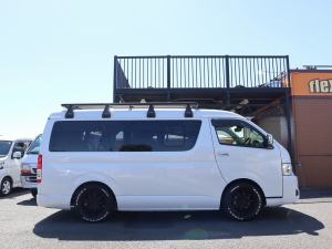 ハイエースワゴン車中泊　アウトドア　キャンプ