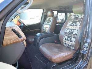 ハイエースバンアウトドア　キャンプ　車中泊　バンライフ　１BOX　ベッド　キャンピングカー