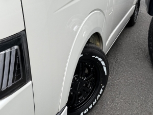 ハイエースワゴン車中泊　アウトドア　キャンプ