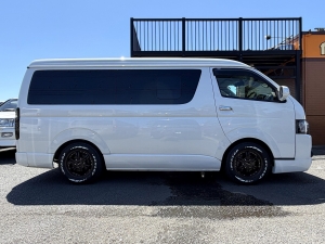 ハイエースワゴン車中泊　アウトドア　キャンプ