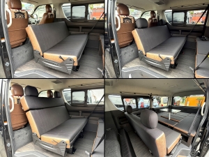 ハイエースワゴンアウトドア　キャンプ　車中泊　ベッド　キャンピングカー