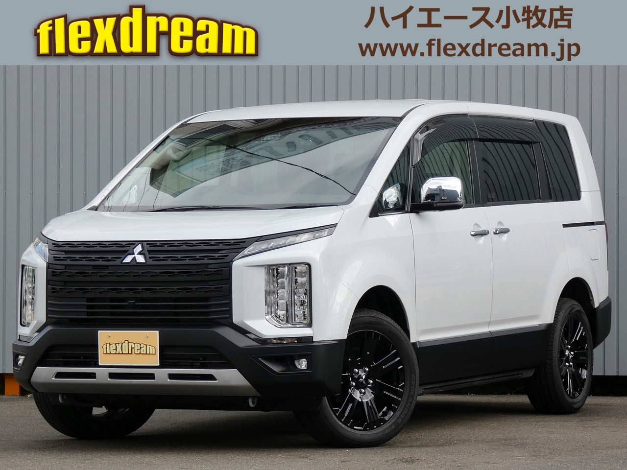 デリカD5 シャモニー純正ホイール ブラック塗装 車・バイク・自転車