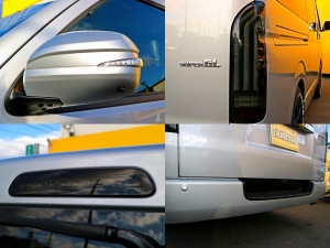ハイエースバンバン　４ナンバー　パール　ＴＲＨ200